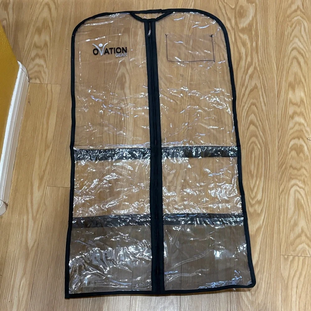 Black/clear 34” dance bags. Used for dance costumes. 5 available at $25 each.